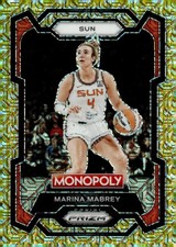 2024 Panini Prizm Monopoly WNBA #29 Marina Mabrey Gold Millionaire Shimmer /500