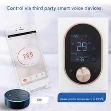 Electric Heating Thermostat Touchscreen Intelligent Timing AC 95V To 240V Smart
