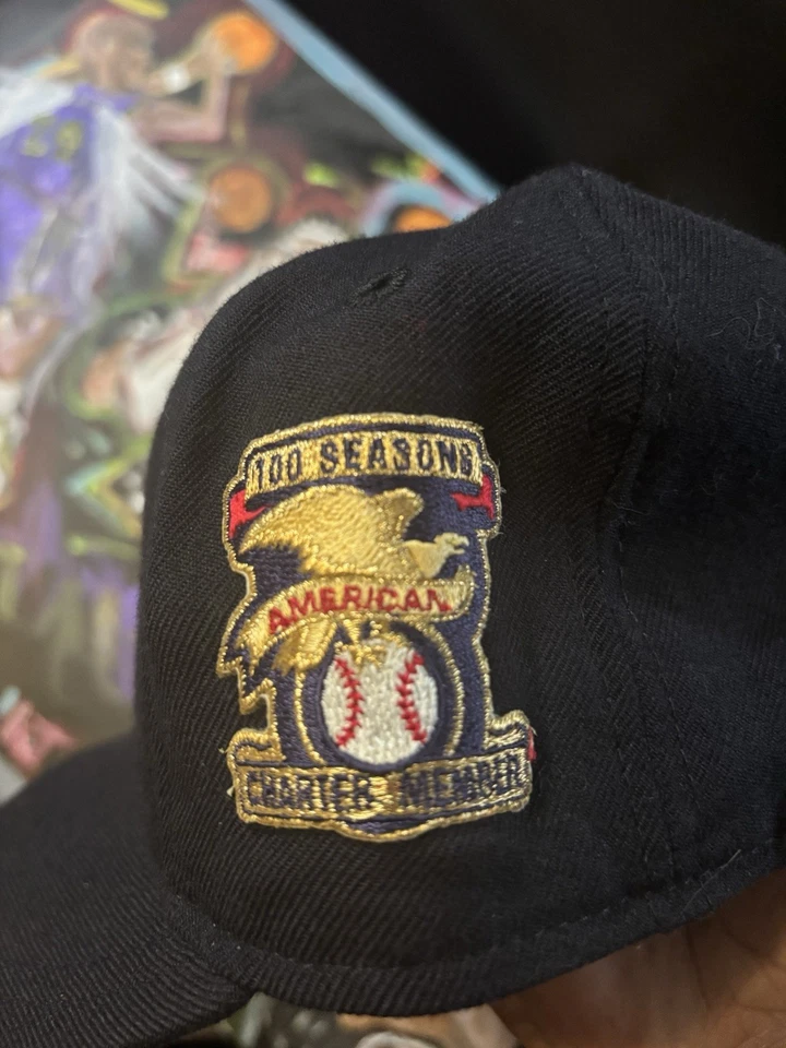 Adult Boston Red Sox Rare 100 Seasons Charter Member Gold Patch Hat Size 6 7/8 - Image 2 of 4