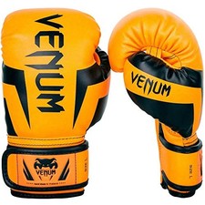 (TG. L) Venum Kids Elite - Guantoni da boxe Neo Orange, taglia L, 9-11 anni - NU