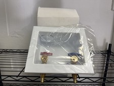 Washing machine valve outlet box