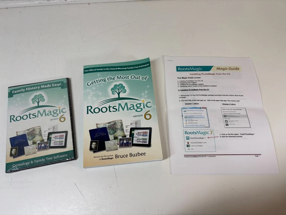RootsMagic Version 6 Genealogy Family Tree Software With Book & Guide - Image 2 of 4