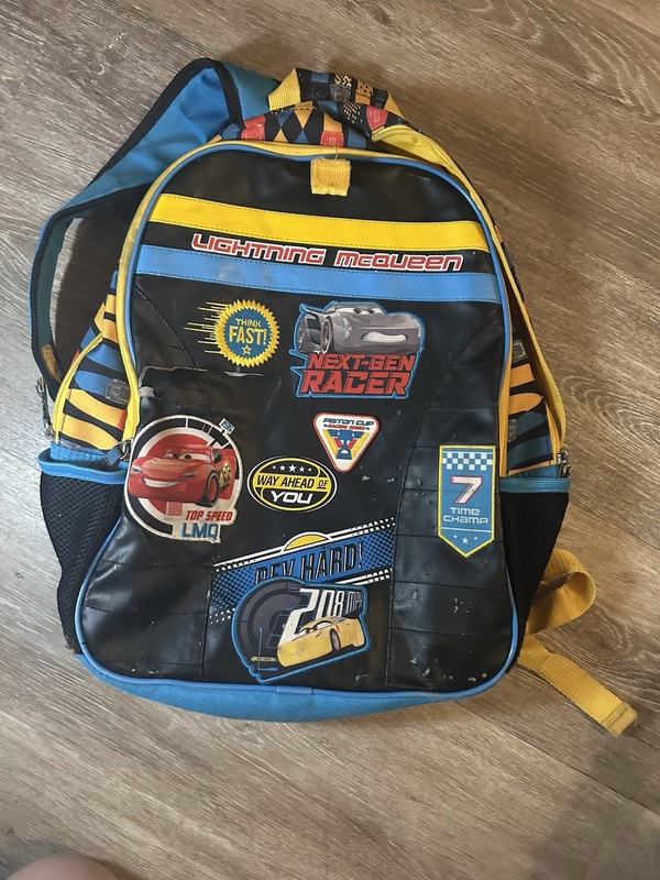 Disney Parks Disney Pixar Cars Lightning McQueen Kids Backpack Next Gen Racer