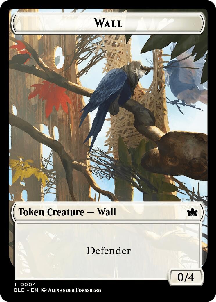 Wall Token [Bloomburrow - 4] NM