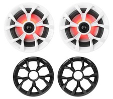 Rockville RKL65MBW 2 6.5" 700W Marine Speakers, 4 Ohm, LED Lights, Black