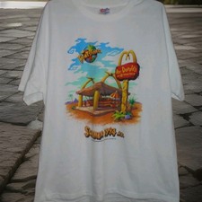 THE FLINTSTONES VINTAGE 1994 "ROC DONALDS" MENS TSHIRT SIZE XL-WORN 1 TIME-RARE