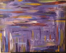 One Of A Kind Acylic  Hand Paited