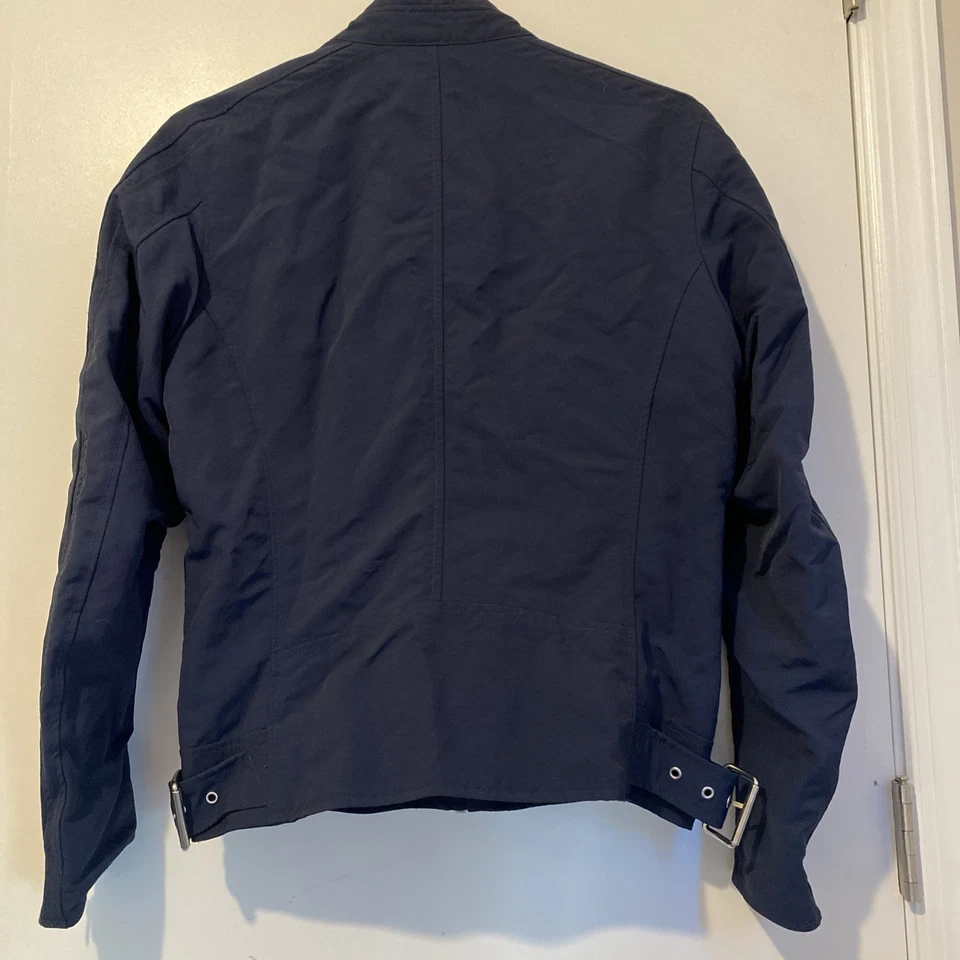 Chaqueta de Motociclista Diesel J-Street Nylon Azul Marino Talla Mediana Usada Buen Estado Foto 2 de 4