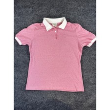  89 Vintage 90s Donnkenny Pink Polo Womens Large Preppy Cottagecore