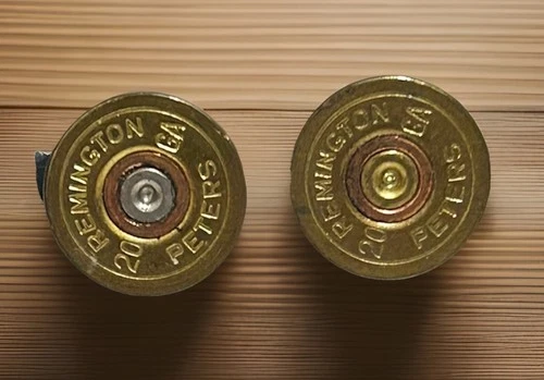Vintage Remington Peters 20 GA Shotgun Shell Cufflinks for Men Western Wear