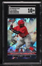 2018 Bowman's Best Power Producers Atomic Refractor Jo Adell SGC 10 GEM yi8