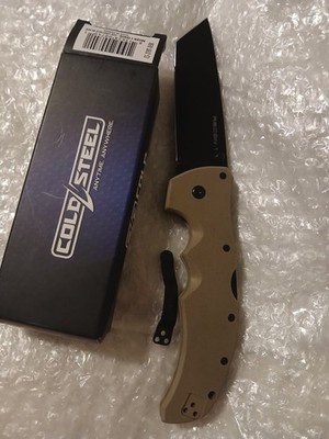 Cold Steel Recon 1 Tanto Desert Tan G10 Handle Folding Pocket Knife