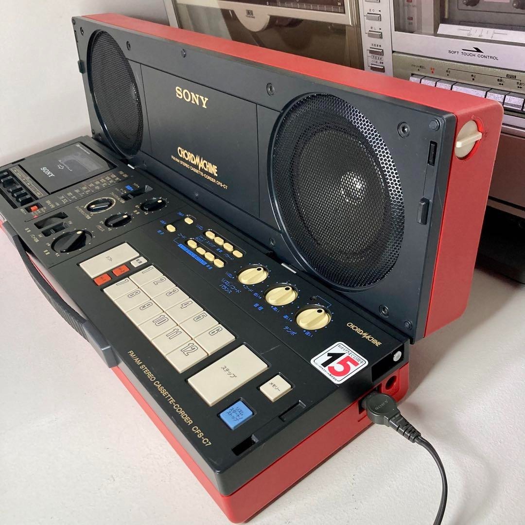 ラジオ・コンポ Sony Chord Machine CFS-C7 Vintage SONY CFS-C7 Chord Machine Radio Cassette Recorder Showa
