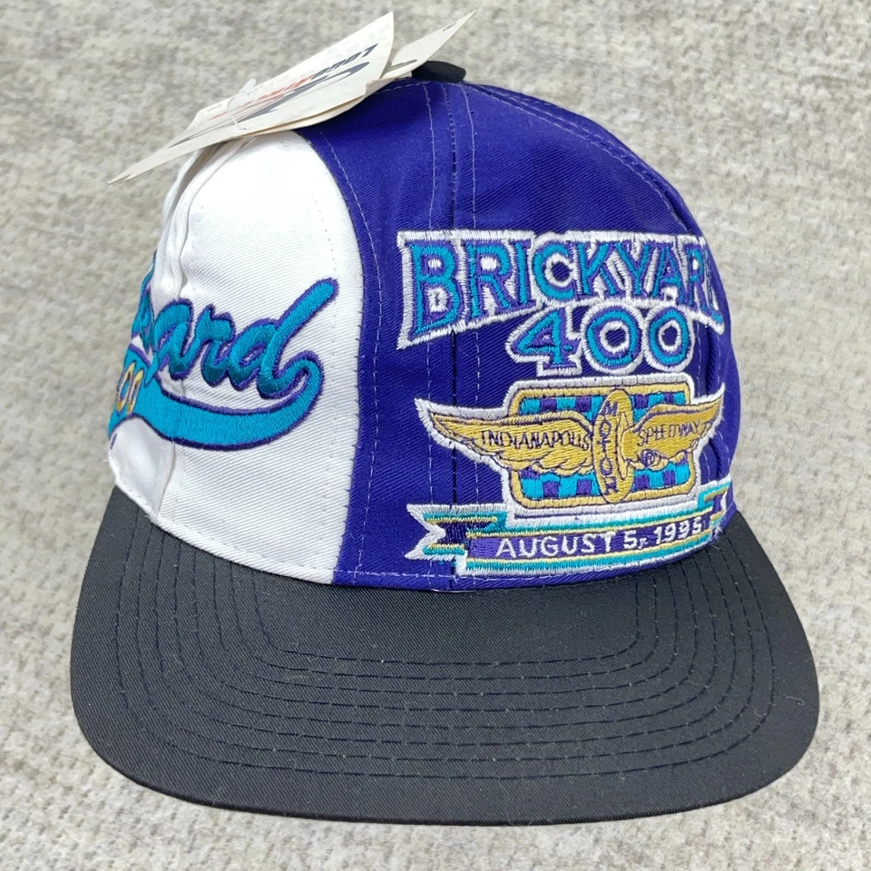 Gorra de colección Brickyard 400 Snapback logotipo grande escritura años 90 Nascar stock muerto Foto 2 de 4
