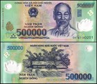 Vietnam 500000 Dong, 2021, P-124q, UNC, Polymer