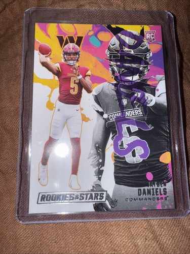 2024 Panini Rookies & Stars - Esordiente Esclusiva Jayden Daniels #RE-JDS (RC) - Foto 4 di 4