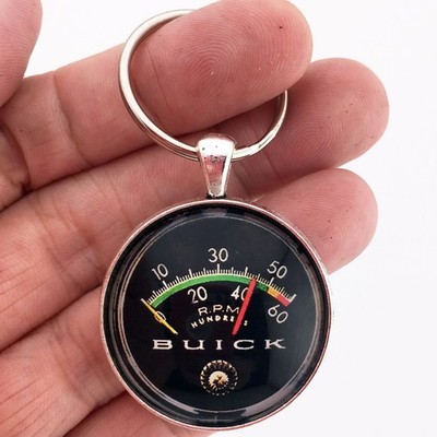 Vintage Buick RPM Tach Tachometer Gauge Reproduction Keychain