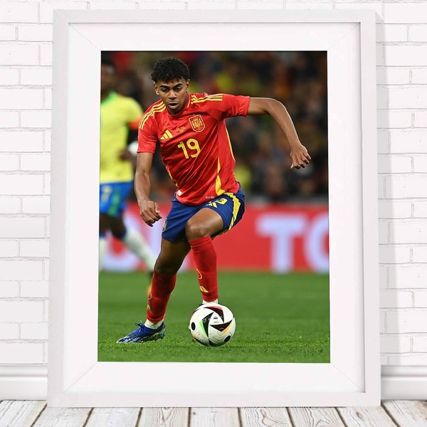 Lamine Yamal - Spain - Football Soccer Poster Print Sizes A5 to A0