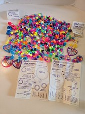 VTG Lisa Frank Inc Jewelry Lot Mini Bead Mania Sets Unused Rings Sticker Jewels