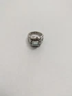 Lisa Jenks Vintage Sterling Silver 925 & Sapphire Modernist Signet Ring Size 7