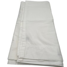 Made For Sleep Number Classic 100 Staple Cotton King Flat Sheet White Bedding