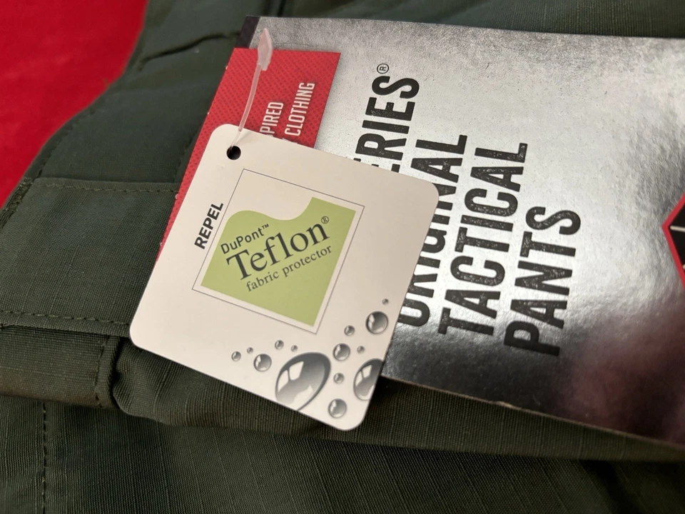 Pantalones tácticos Ripstop poli/algodón 38x30 VERDE Tru-Spec 24-7 para hombre nuevos con etiquetas Foto 4 de 4