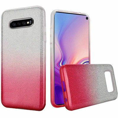 ''GSA Hot Pink Gradient Glitter Case for Samsung Galaxy S10 (6.1'')''