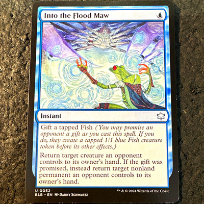 Into the Flood Maw 0052 Bloomburrow Uncommon ENG Blue Instant MTG 2024 c1-8
