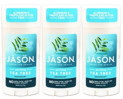Jason Deodorant Stick Tea Tree, Aluminum & Propylene Glycol Free 2.5 OZ - 3 Pack