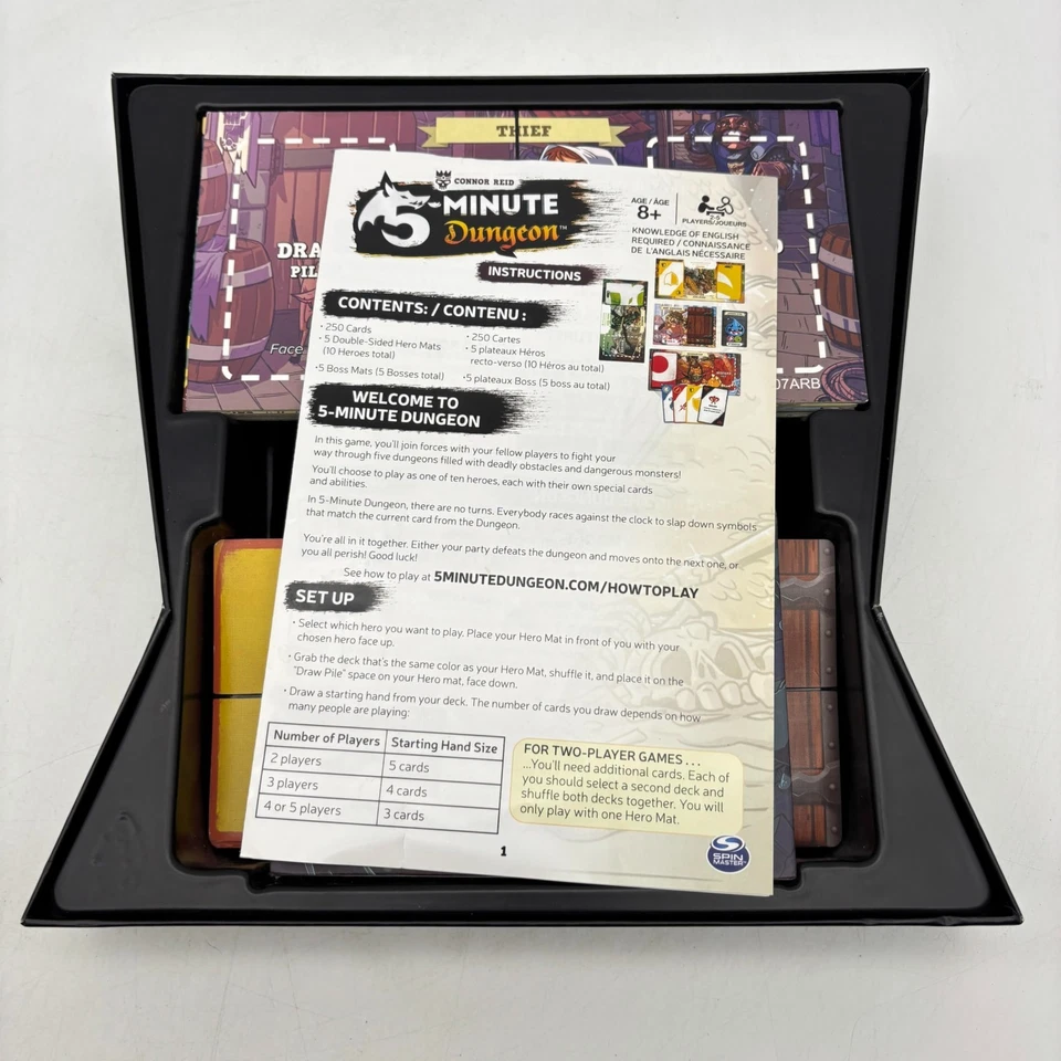 5-Minute Dungeon Card Game COMPLETE Spin Master 2016 Connor Reid Battle - Image 3 of 4