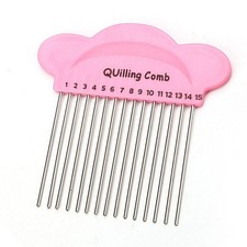 Paper Quilling Comb Tool, Plastic Quilling Paper Comb Knitters Paper Craft To...