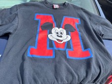 Disney Mickey Mouse Crewneck Pullover Sweatshirt XL Unisex Vintage 90s