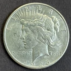 1923-S Peace Silver Dollar, XF