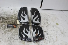 Harley Touring Softail OEM Flames Flame Front And Rear Floorboard Insert Set 