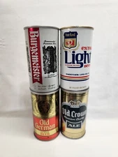 {4} EMPTY 12oz cans ~PETER HAND BREWERY CO~ Chicago 