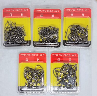 Tronixpro T22 Mutsu Kreislicht Offset Punkt Haken BULK Max Pack - verschiedene Größen