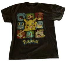 Pokémon Pikachu & Friends Grouped In Squares M Medium Shirt