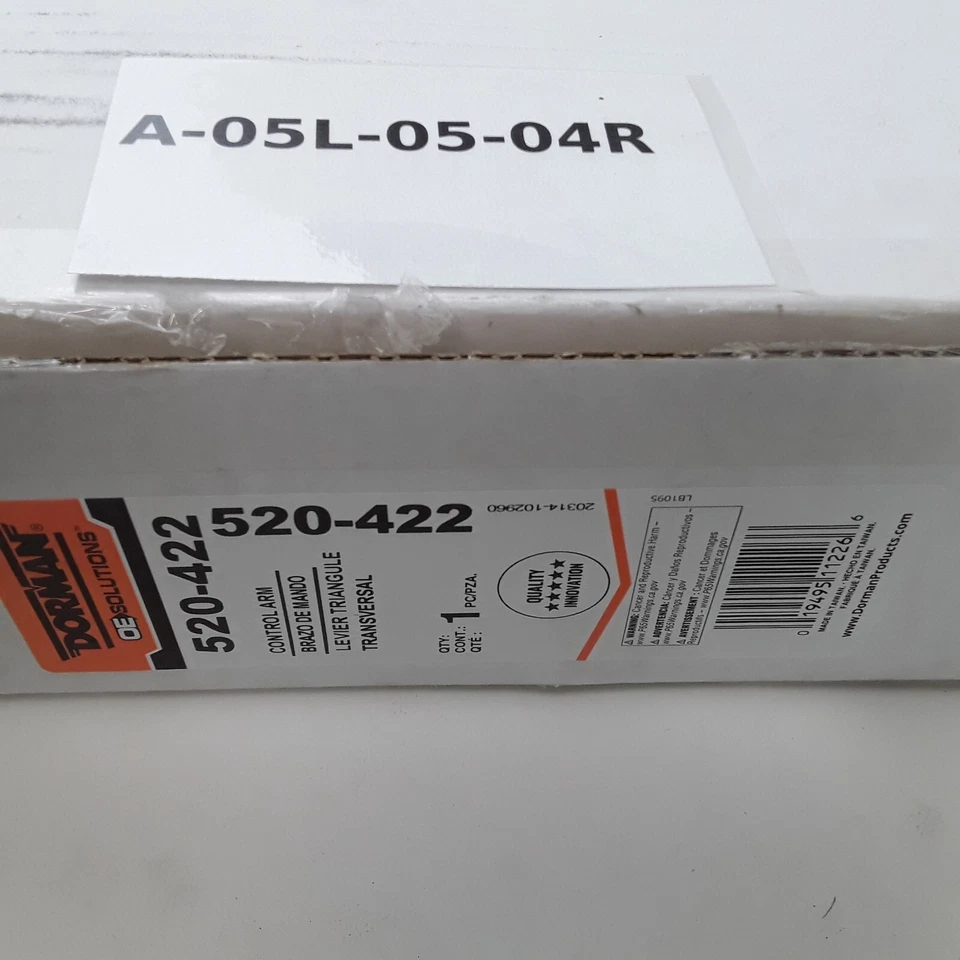 Brazo de control de suspensión delantera inferior Dorman 520-422 para Toyota Corolla 1988-1993 Foto 4 de 4