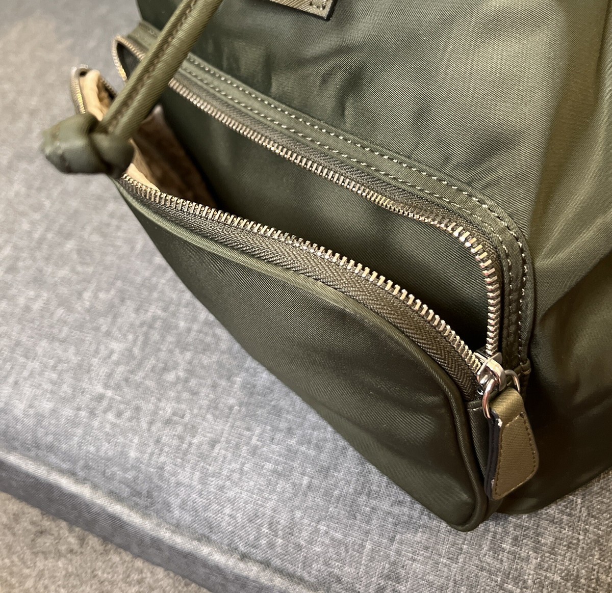 Guess Khaki Green Backpack Guess - Boys Green Emblem Backpack | Childrensalon Outlet main image 4