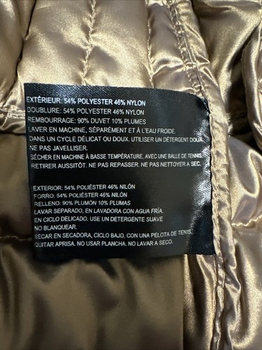 BERNARDO Olive Metallic DOWN Puffer Jacket SZ S - Picture 8 of 9