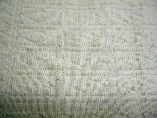 Set Of 2 Cream Woven Placemats Fringe Cotton Geometric Design - Picture 4 of 6
