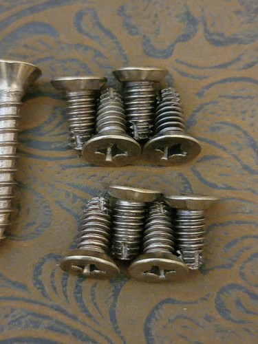 Pacchetti viti cerniera porta metallo ottone satinato #12 x 1-1/4" legno e #12-24 x 1/2" #2 ♜ - Foto 27 di 57