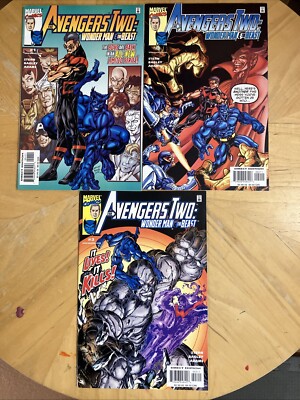 Avengers Two: Wonder Man & Beast Lot #1-3 Marvel Comics May 2000