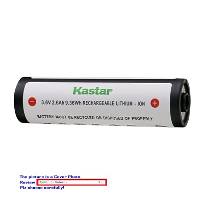 Kastar 2600mAh Battery for Streamlight 74175 Li-ion Battery, Strion Switchblade