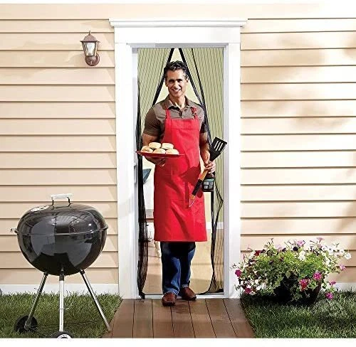 MAGNETIC CURTAIN HANDS FREE SCREEN DOOR CARAVAN MOTORHOME JAYCO CAMPER RV PARTS - Picture 2 of 5
