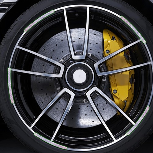 20pcs Car Tire Warning Stickers Decal Anti-Scratch Reflective Rim Strips for Car - Picture 7 of 20