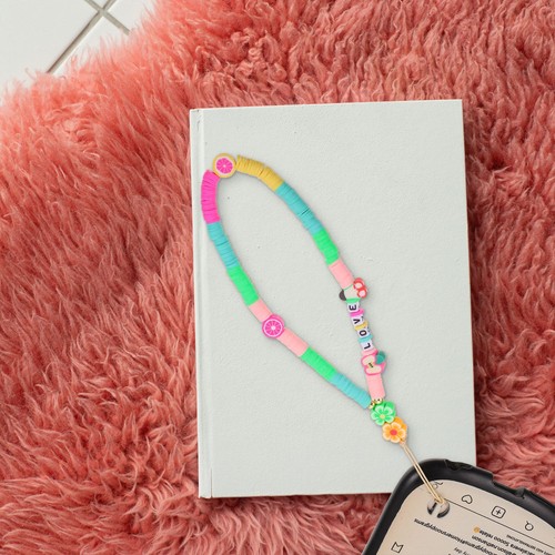 Letter Chain Decorative Beaded Lanyard Theft Strap - 第 6/12 張圖片