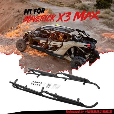 Nerf Bars Rock Sliders for 2017-2024 Can-Am Maverick X3 Max - 4 Seater 715003888