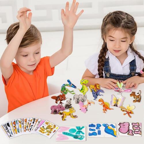 Creative Educational 3D Cartoon Puzzle DIY Puzzle Toy B3E9