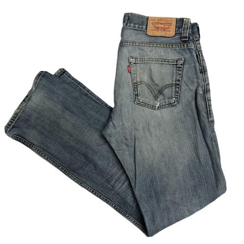 LEVIS 506 Mens Blue Standard Straight Jeans W34 L34 (L139) | eBay